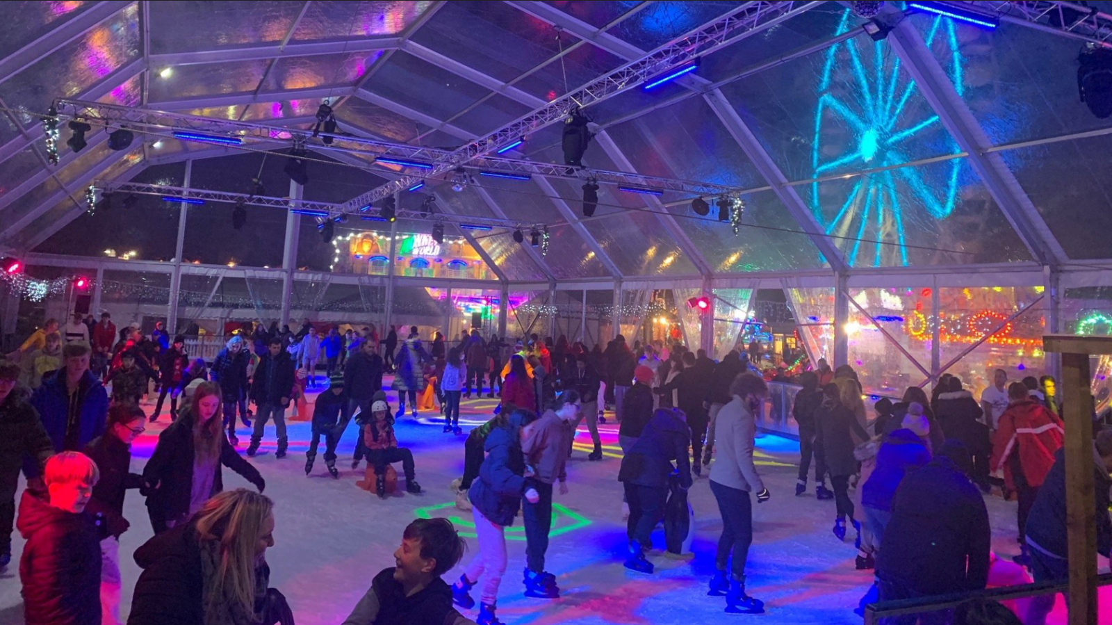 Ice skating at Reading Winter Wonderland